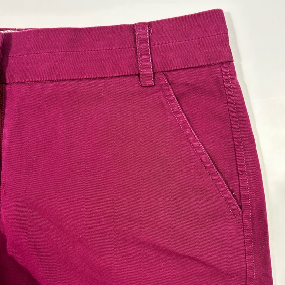 J.Crew Women’s CHINO Shorts In Color Magenta Low Rise Size 4 - Picture 3 of 8
